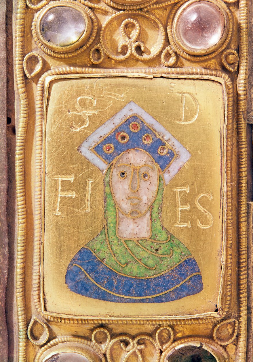 سانت فوي ، التفاصيل من مذبح محمول ، c.1100 (الذهب والمينا) بواسطة مدرسة الفرنجة