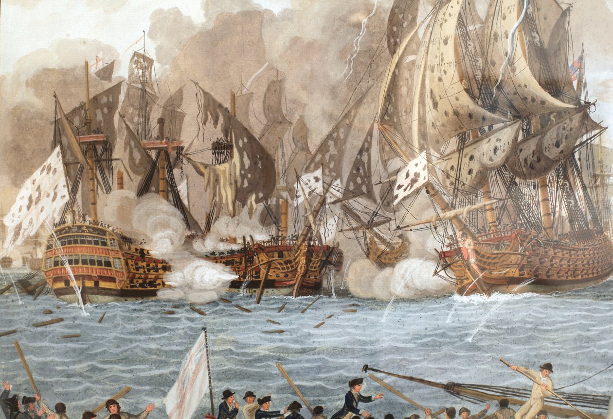 خاضت معركة بحرية في 12 أبريل 1782 بالقرب من غوادلوب (أي معركة القديسين) بواسطة فرانسوا أيم لويس دومولين