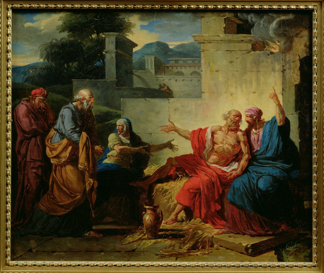 توبيخ الوظيفة من زوجته ، ج .1790 بواسطة فرانسوا أندريه فنسنت