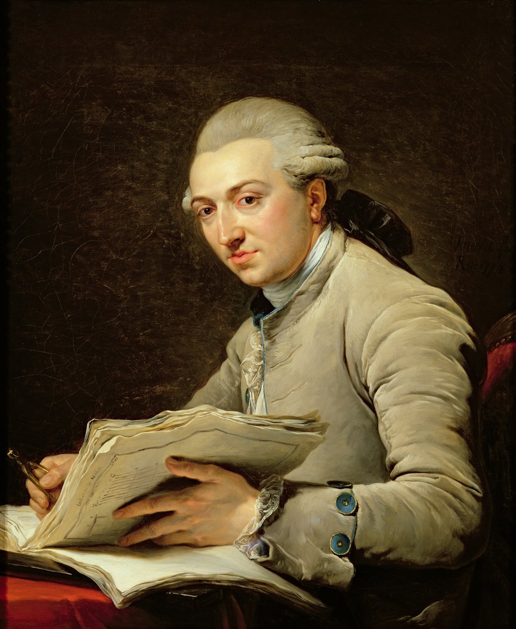 بيير روسو (1750-1810) 1774 بواسطة فرانسوا أندريه فنسنت