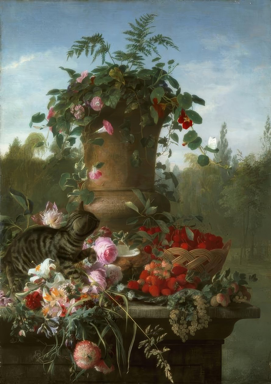 FA de Bruycker، Still Life with Flowers and Fruit بواسطة فرانسوا أنطوان دي برويكر