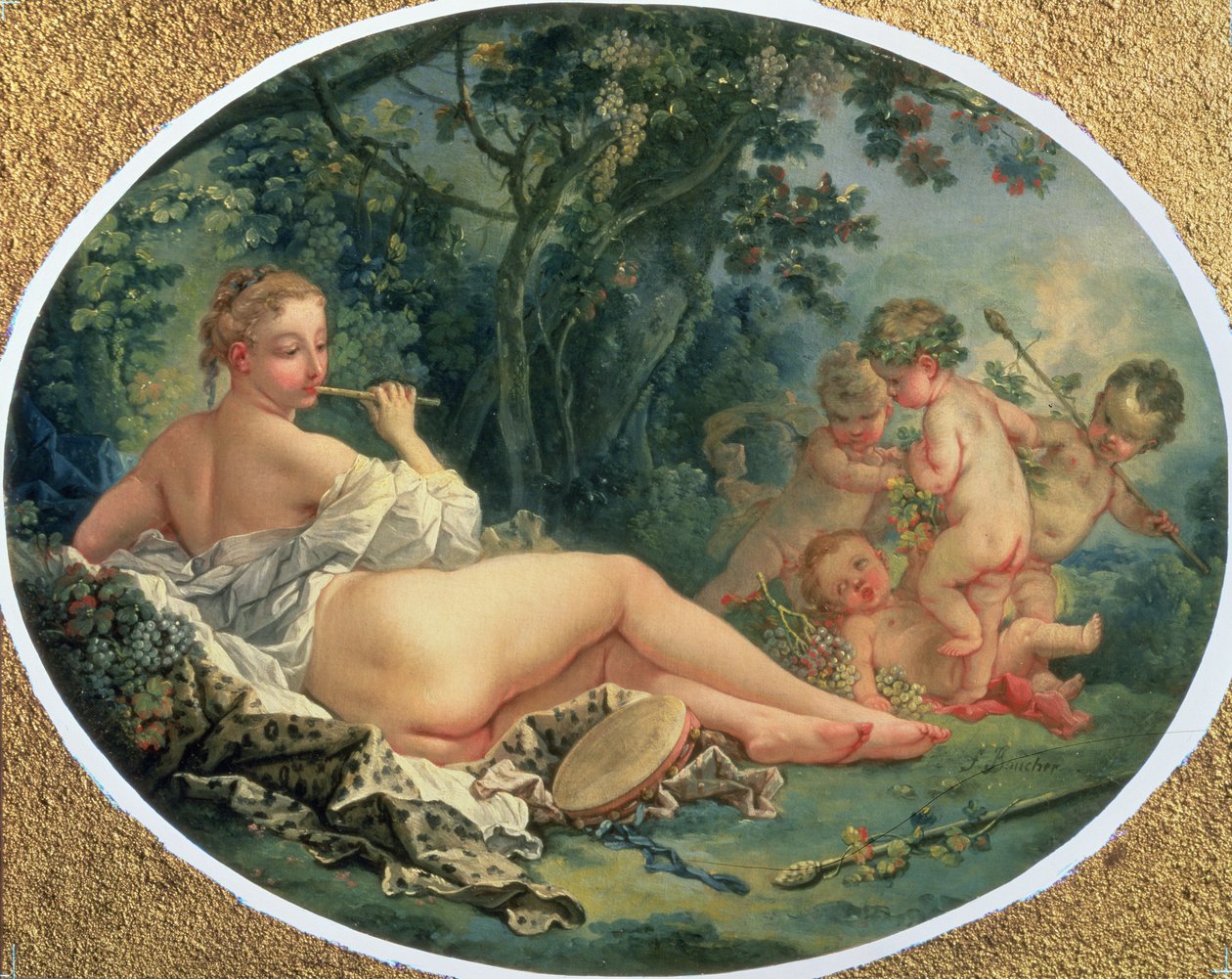 مناد يعزف على الأنابيب ، 1735-38 بواسطة فرانسوا باوتشر