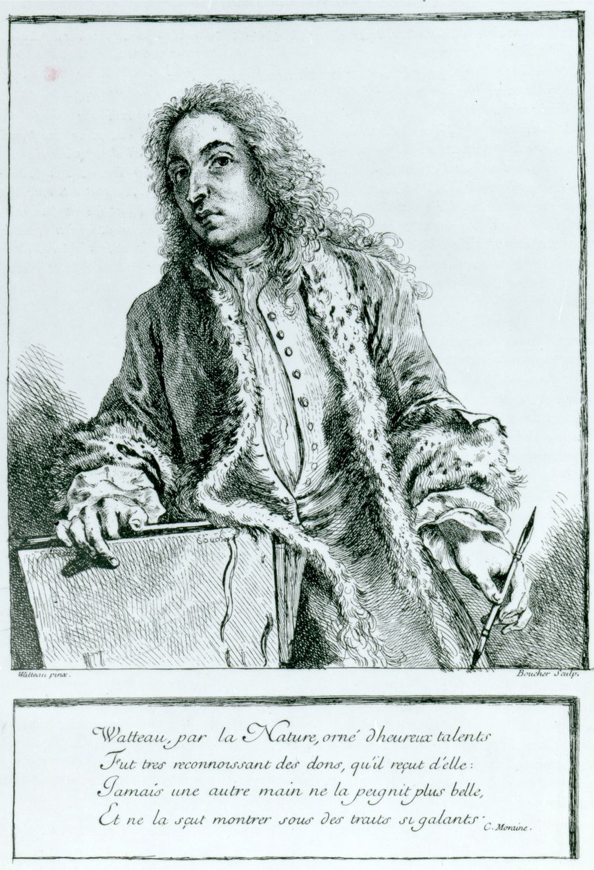 صورة جان أنطوان واتو (1684-1721) بواسطة فرانسوا باوتشر