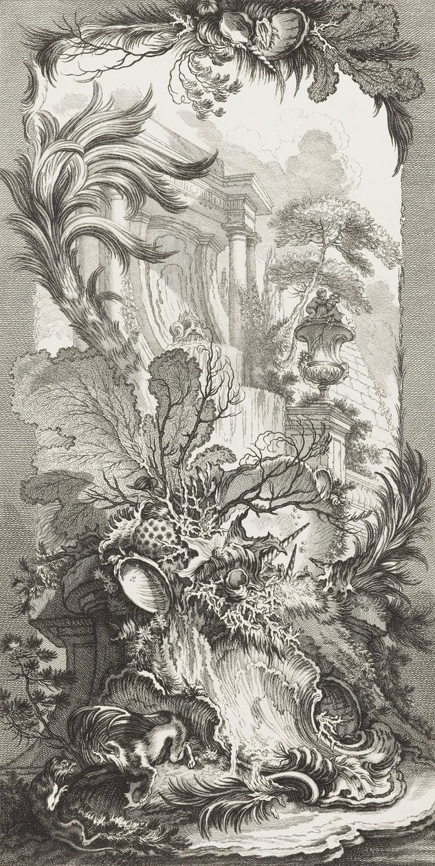 Rocaille (تصميم Rococo) في قطع جديدة للشاشات (مفاهيم جديدة للشاشات) بواسطة فرانسوا باوتشر