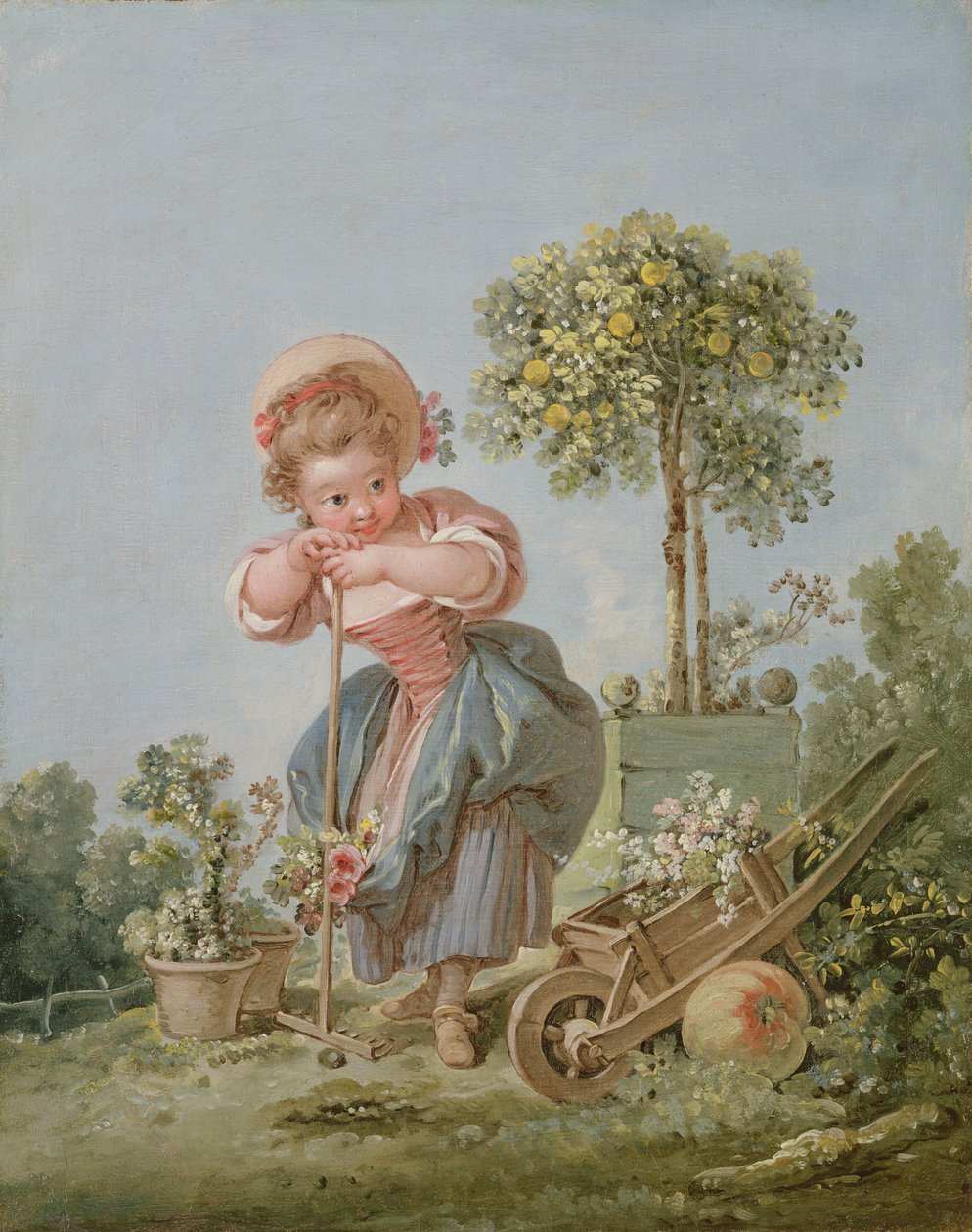 The Little Gardener ، c.1754 (زوج من 90663) بواسطة فرانسوا باوتشر