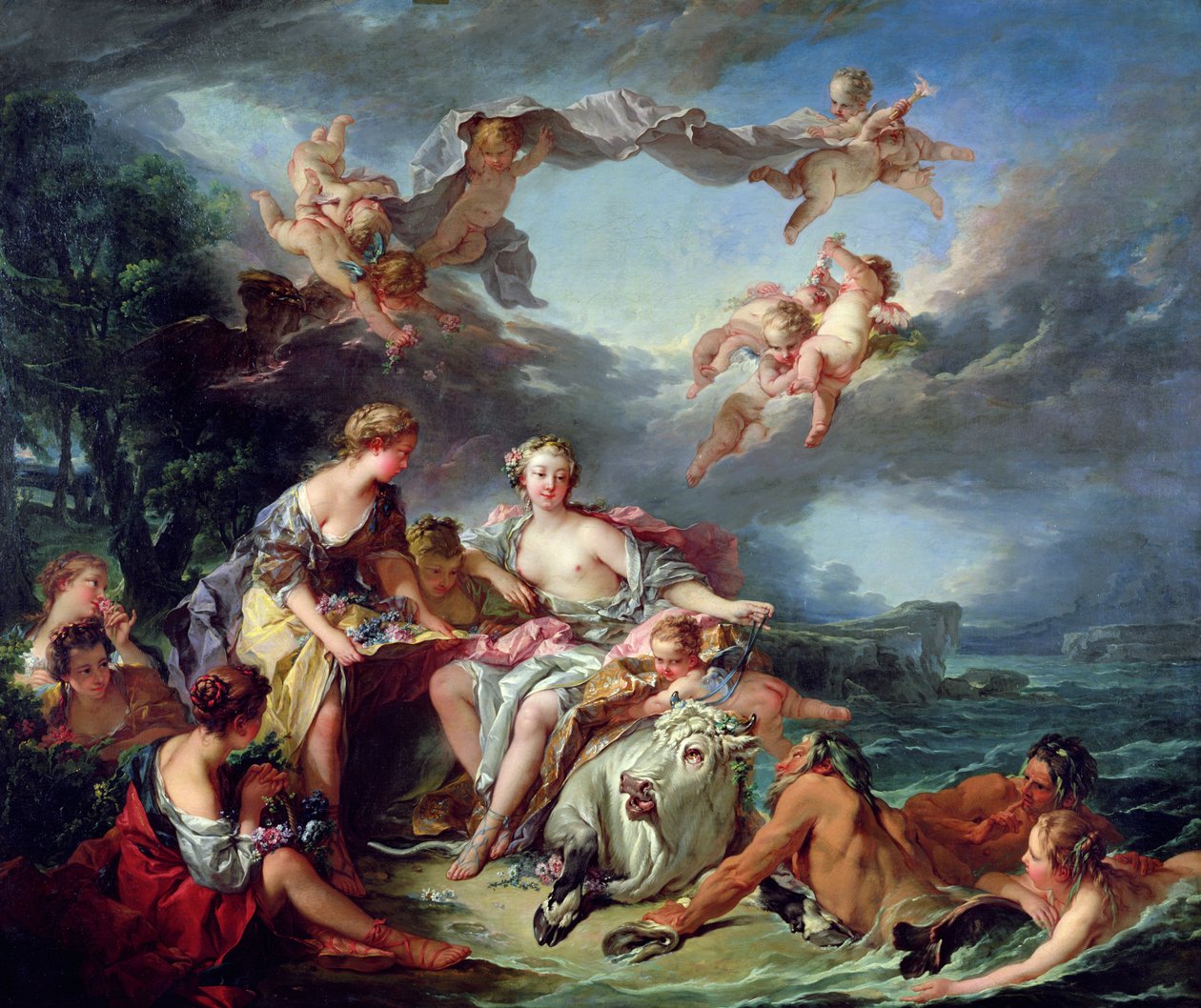 اغتصاب أوروبا 1747 بواسطة فرانسوا باوتشر