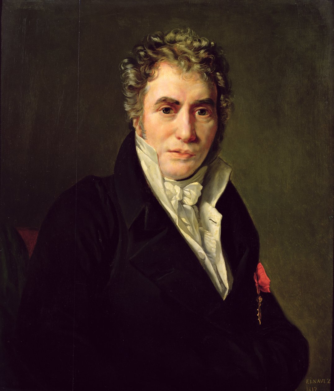 جاك لويس ديفيد (1748-1825) 1817 بواسطة فرانسوا جوزيف نافيز