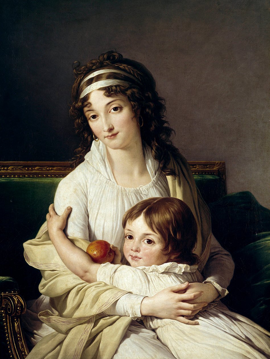 افترض صورة مدام بوير فونفريد وابنها هنري (1788-1841). لوحة فرانسوا أندريه فنسنت (1746-1816) 1796 صن. 0،96 × 0.79 م بواسطة فرانسوا أندريه فنسنت