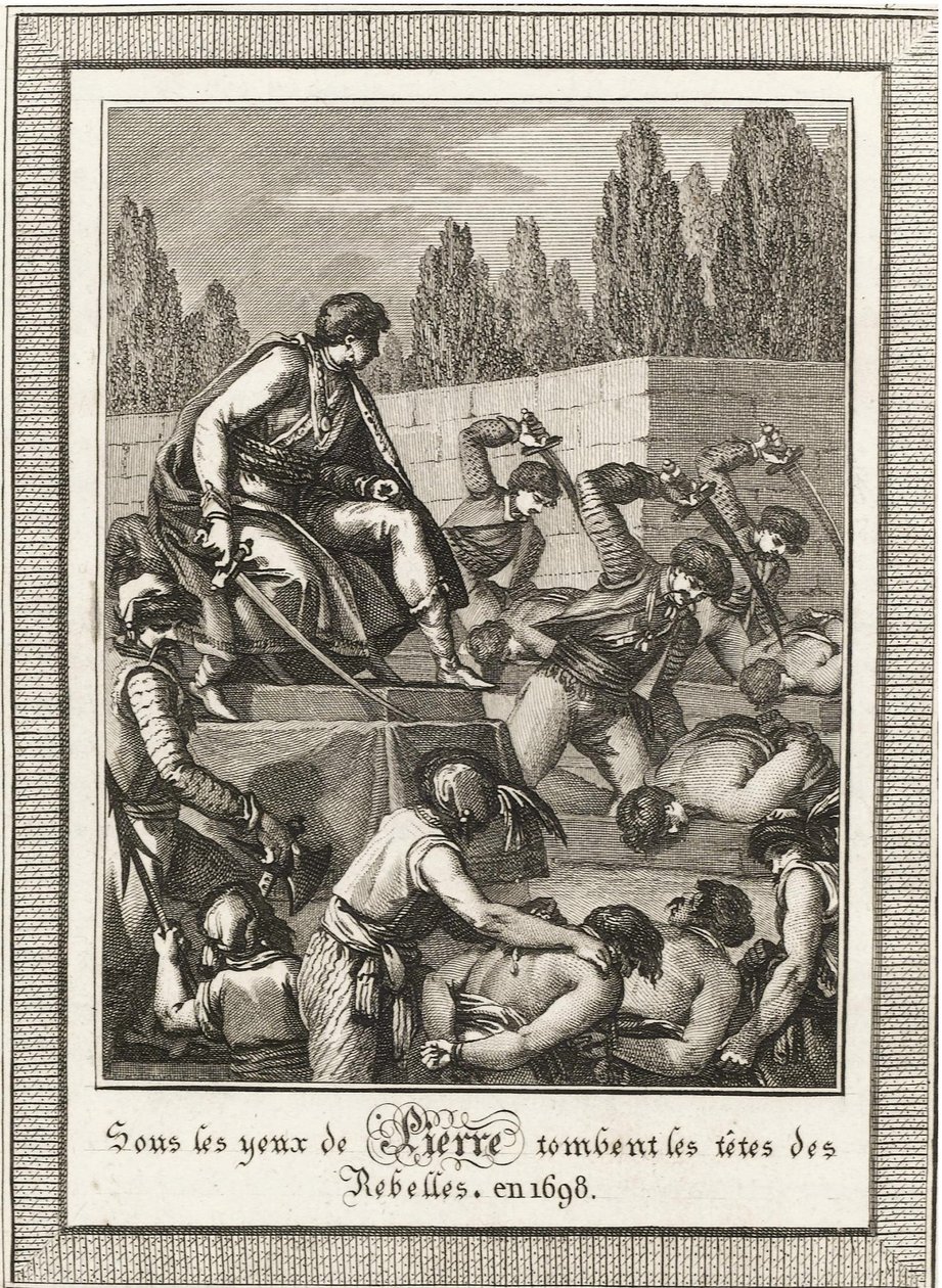 إعدام Streltsy. من: Histoire de Russie بقلم بلين دي ساينمور ، ج. 1800 بواسطة فرانسوا آن ديفيد