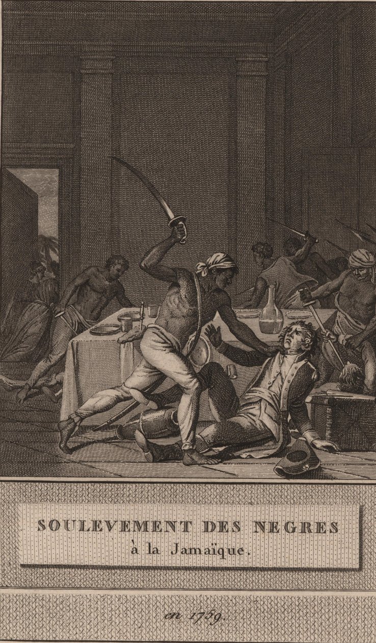 انتفاضة العبيد السود في جامايكا عام 1760 ، 1800. بواسطة فرانسوا آن ديفيد