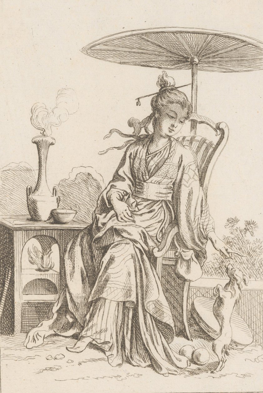 سيدة صينية ، 1738-45. بواسطة فرانسوا باوتشر