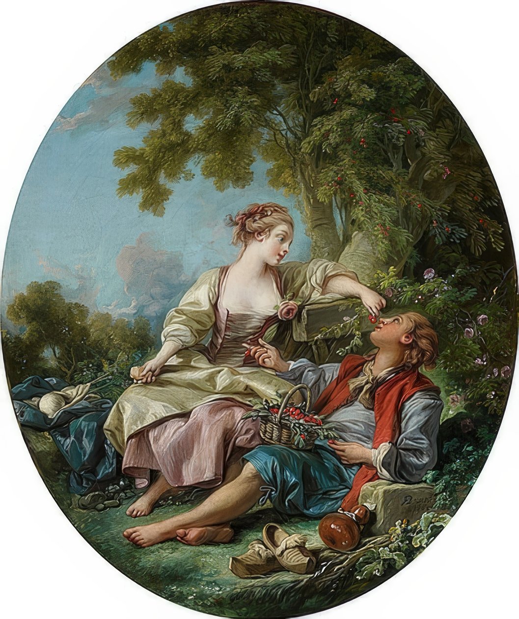 الأحذية الخشبية (Les Sabots). 1768 بواسطة فرانسوا باوتشر