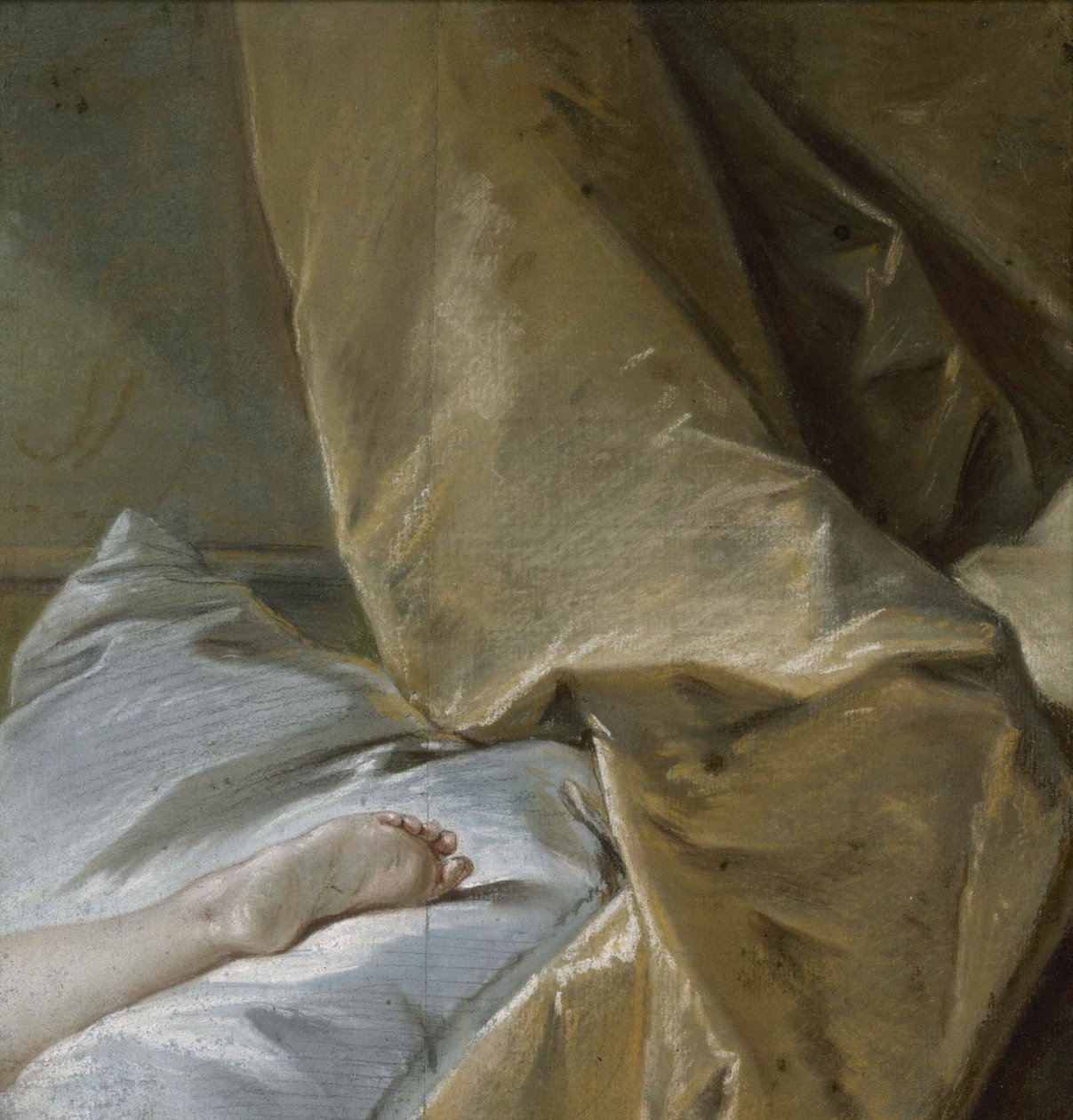 دراسة القدم لشقراء Odalisque ، حوالي 1751. بواسطة فرانسوا باوتشر