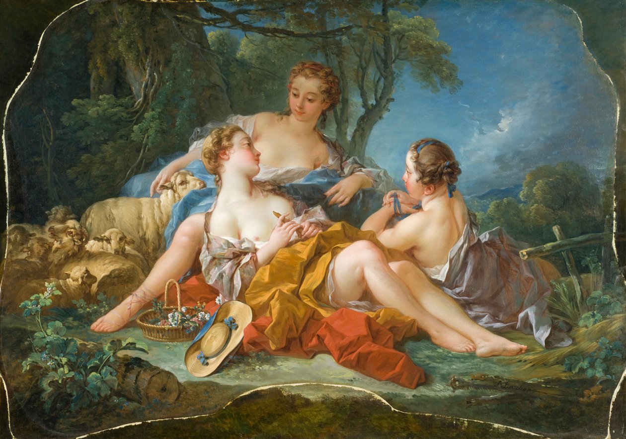 Les Confidences Pastorales ، ج .1745 بواسطة فرانسوا باوتشر