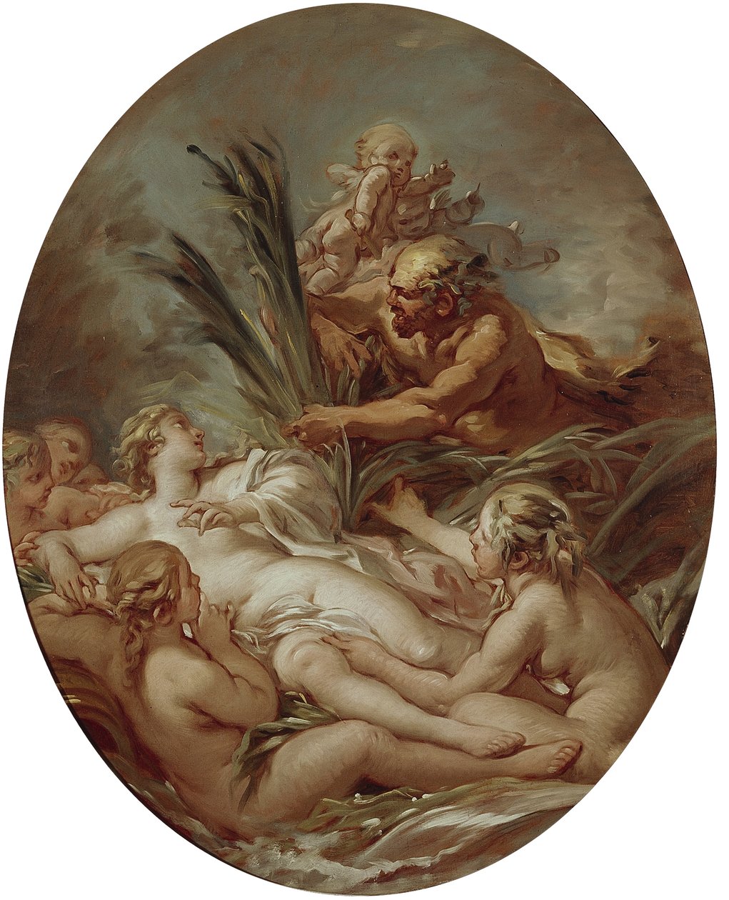 بان و Nymph Syrinx ، 1760-1765 بواسطة فرانسوا باوتشر