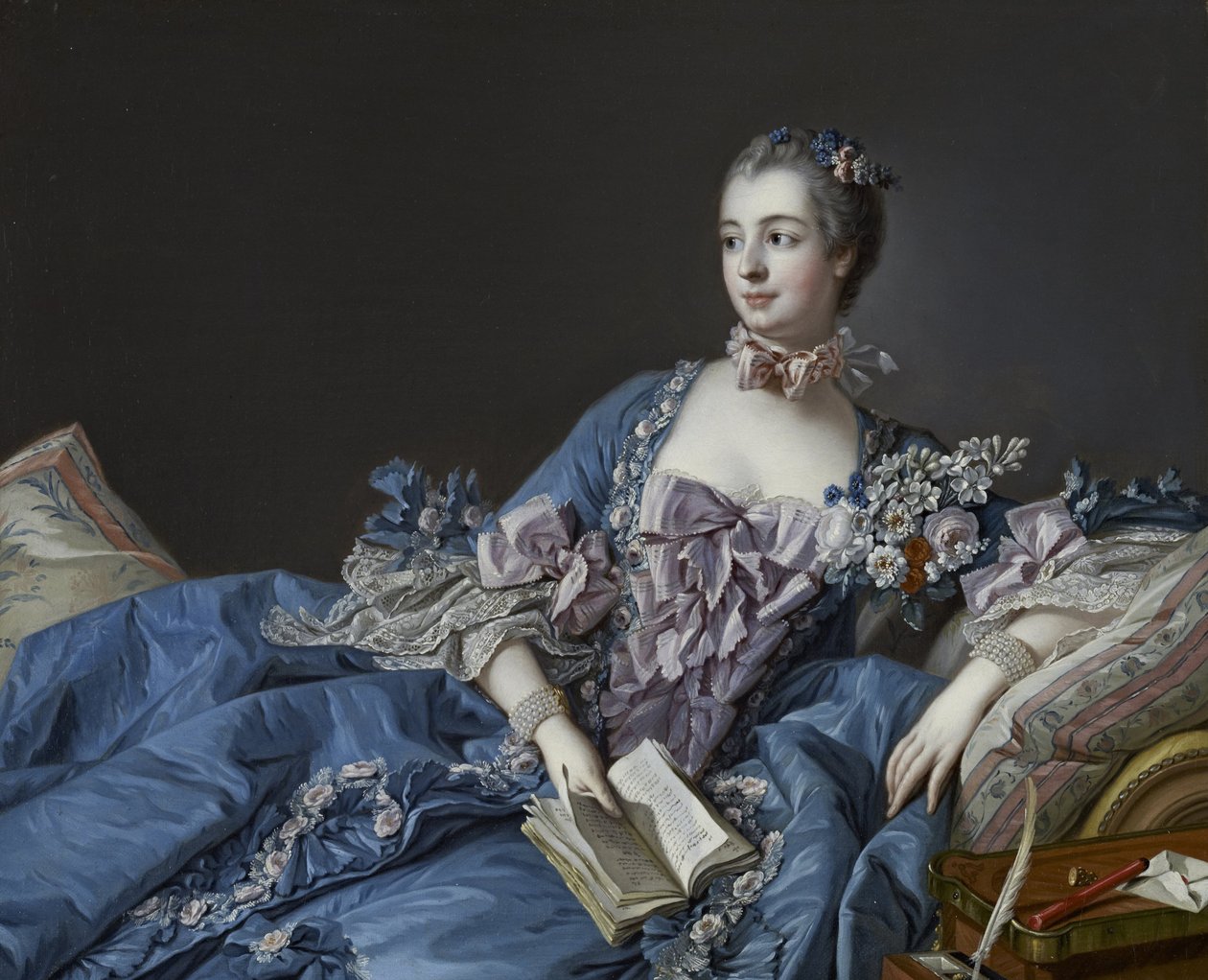 صورة لماركيز دي بومبادور 1721-1764 ، حوالي 1758 بواسطة فرانسوا باوتشر