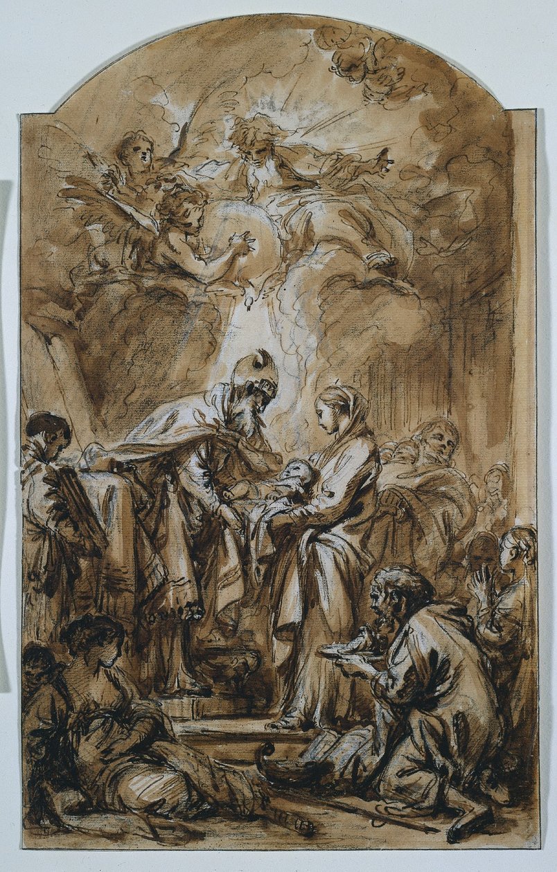 التقديم في الهيكل ، ج. 1770. بواسطة فرانسوا باوتشر
