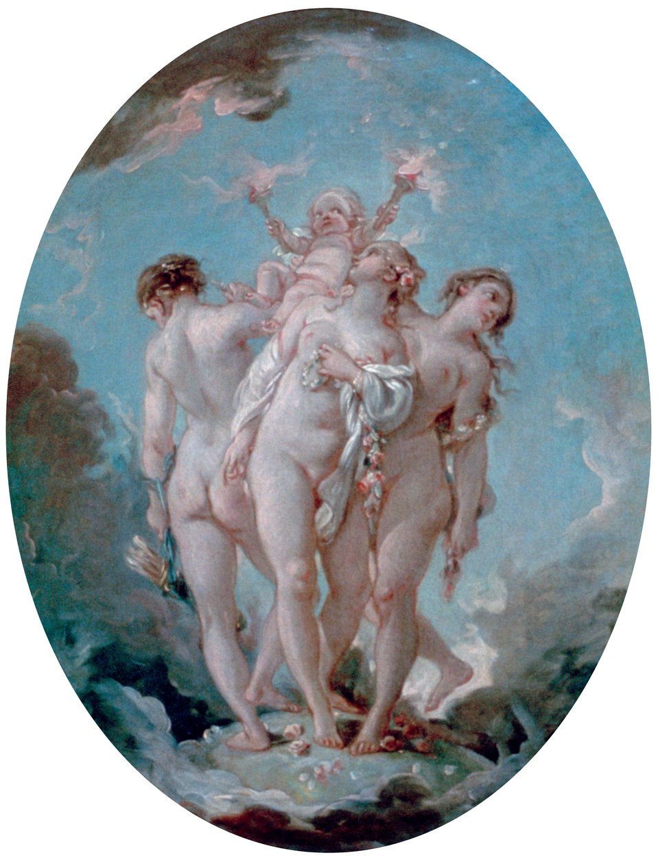 النعم الثلاث ، c1725-1770 بواسطة فرانسوا باوتشر
