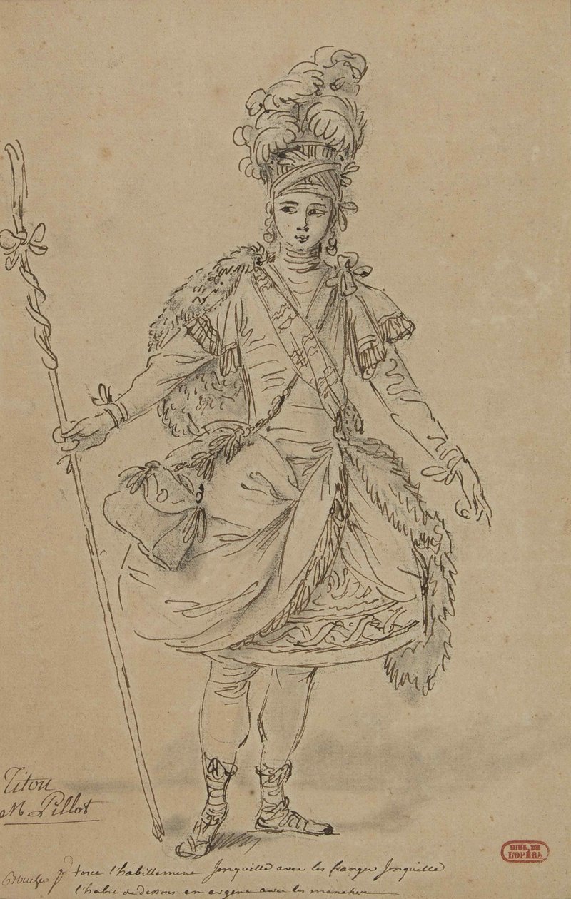 تيثونوس. تصميم الأزياء للأوبرا Titon et lAurore من قبل جان جوزيف دي موندونفيل ، 1763. بواسطة فرانسوا باوتشر