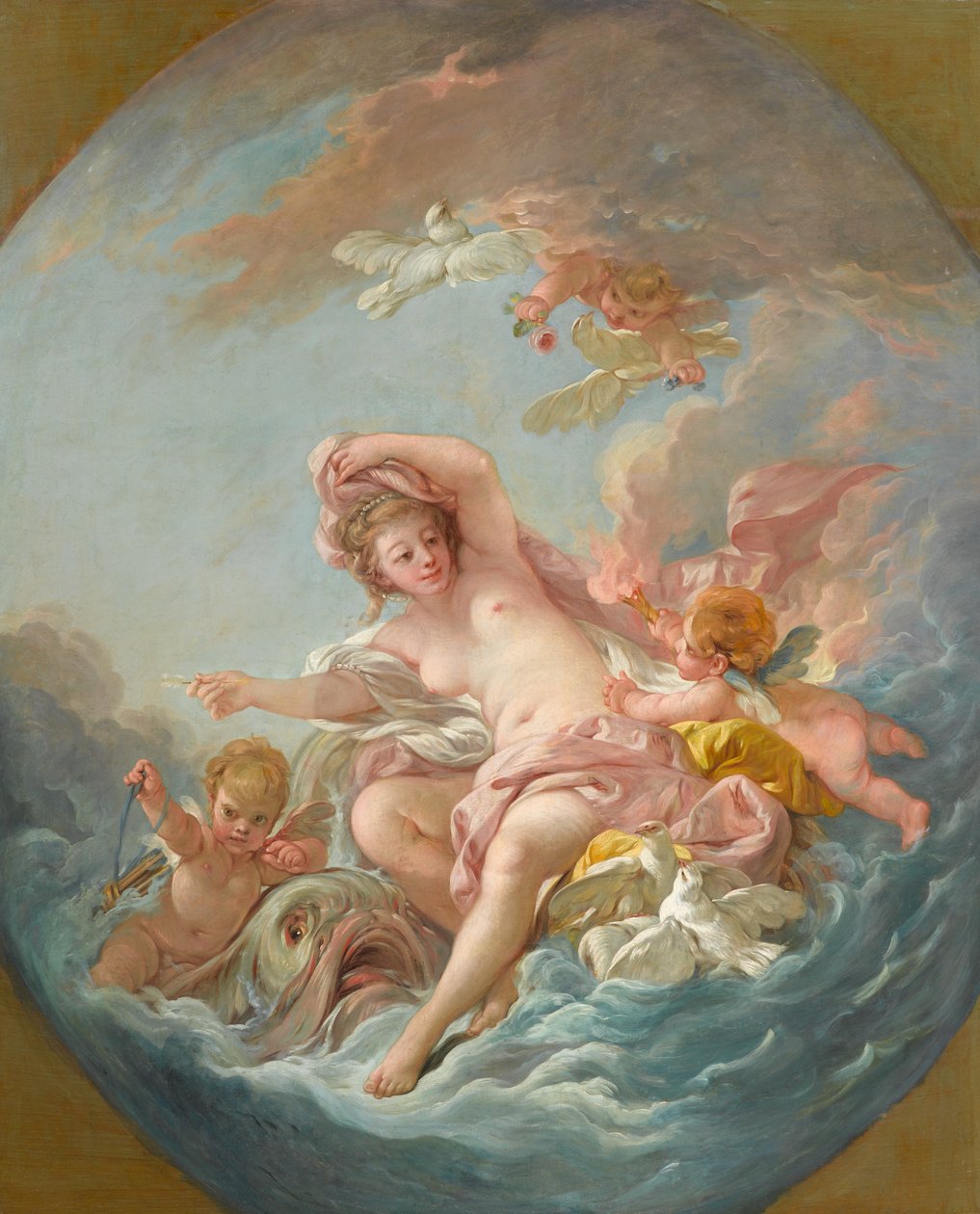 كوكب الزهرة يتصاعد من الأمواج ، c.1766 بواسطة فرانسوا باوتشر