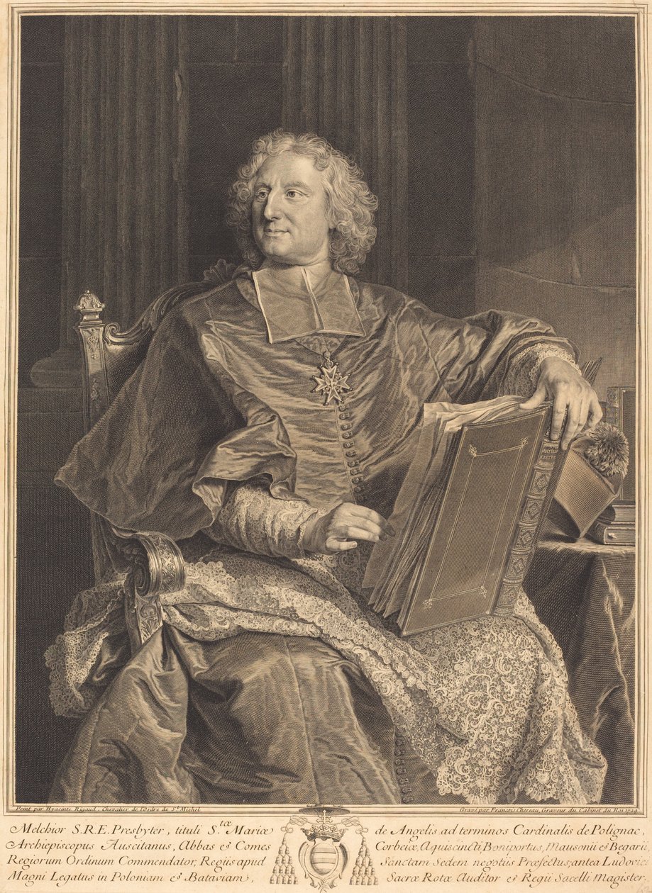 الكاردينال بوليجناك بواسطة فرانسوا تشيرو الأول بعد Hyacinthe Rigaud