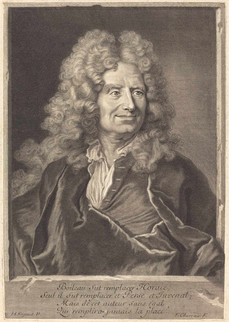 نيكولاس بويلو بواسطة فرانسوا تشيرو الأول بعد Hyacinthe Rigaud