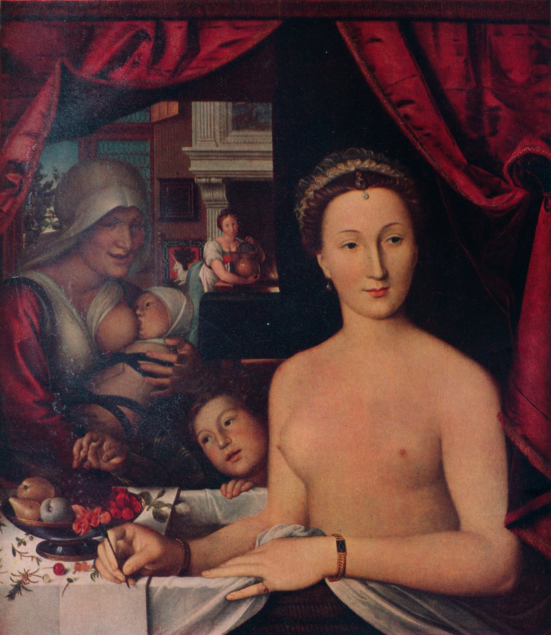 سيدة أو بين سيدة في حمامها ، c1571 بواسطة فرانسوا كلويت