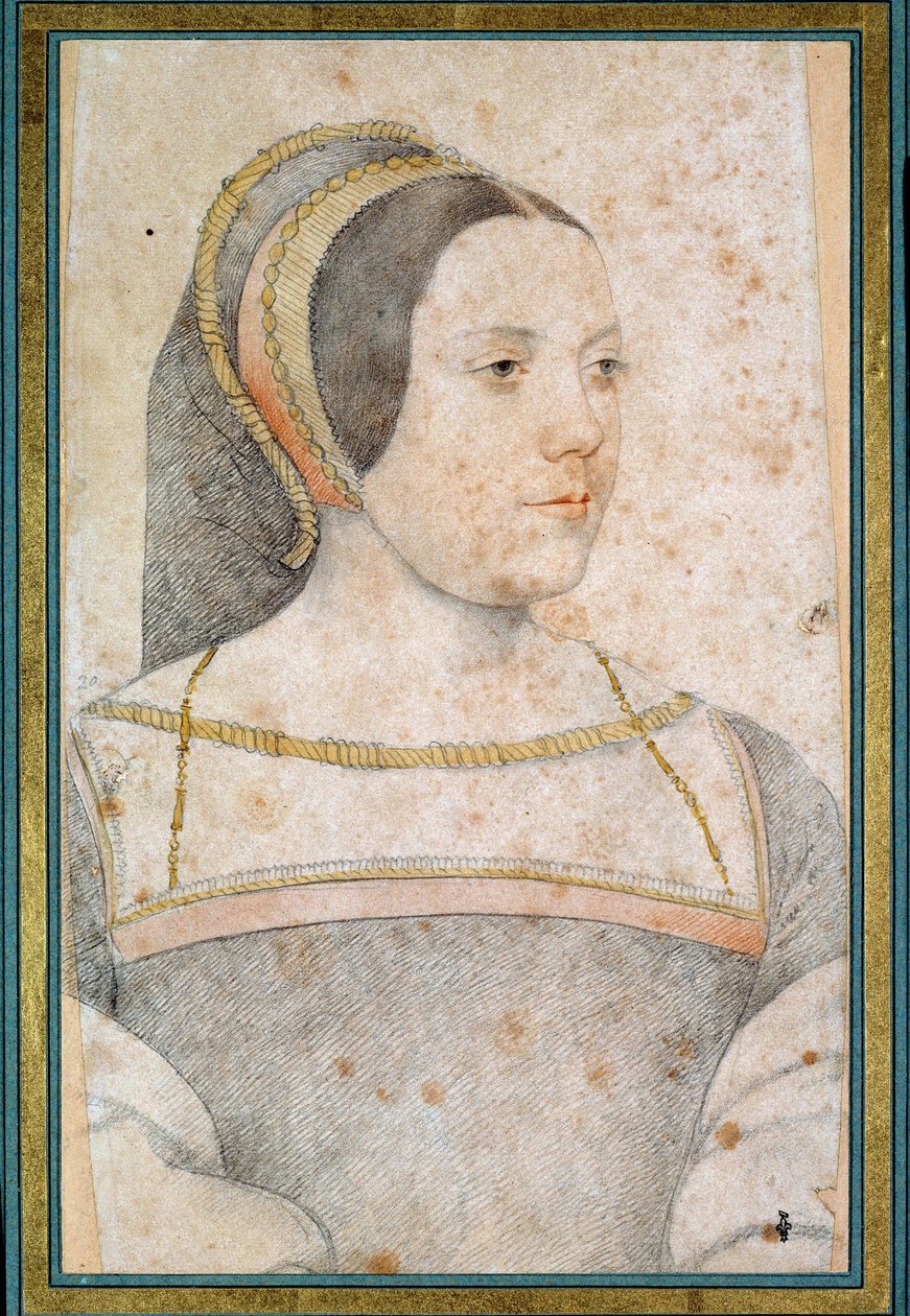 بورتريه جوديث دي أسيني ، زوجة جان دي كريكي ، مواليد كانابليس (1502 - 1558). الرسم بالحجر الأسود والدم لفرانسوا كلويه (1515-1572) بواسطة فرانسوا كلويت