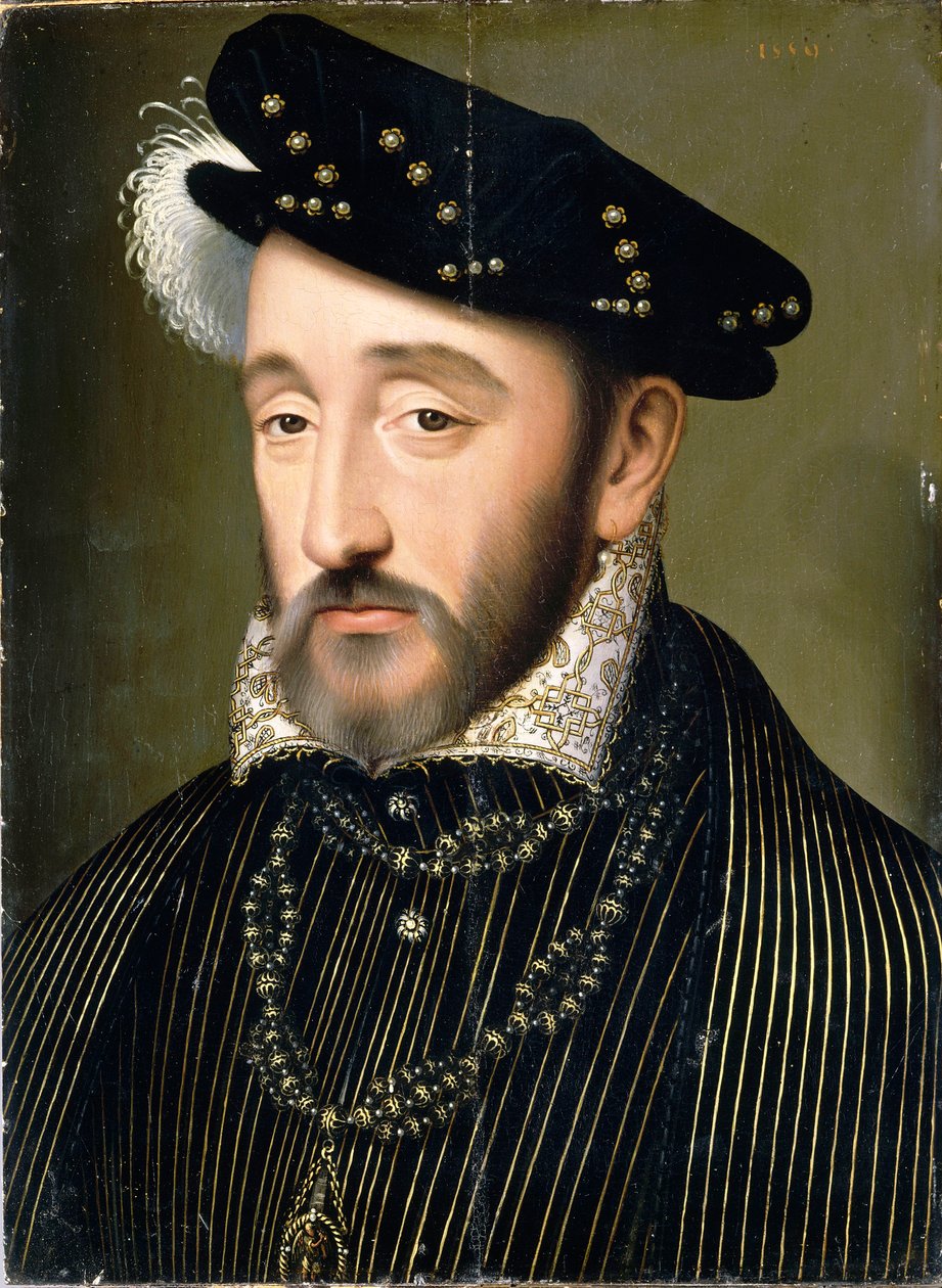 صورة لملك فرنسا هنري الثاني 1519-1559 ، 1547. بواسطة فرانسوا كلويت