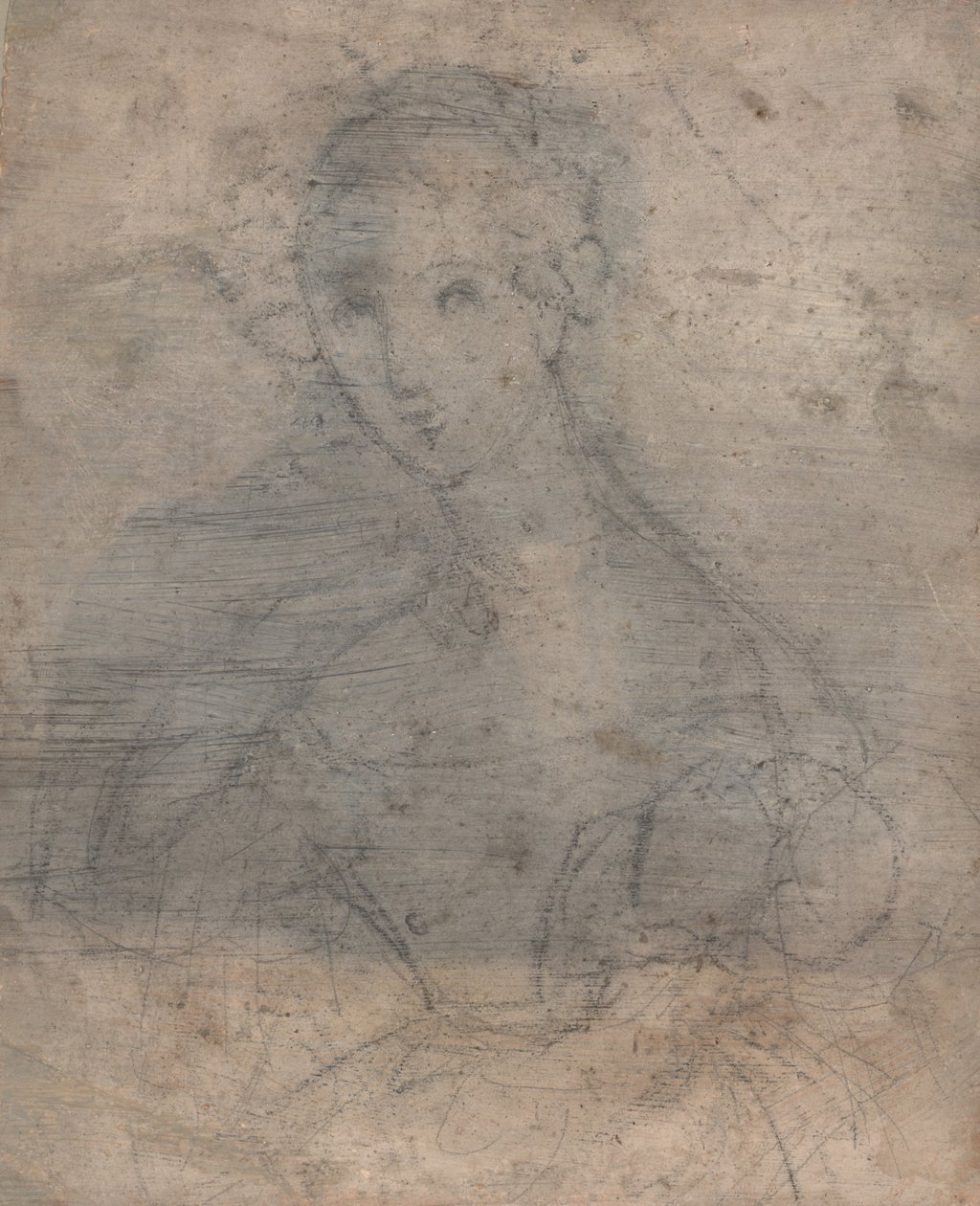 رسم تخطيطي لماري لويز تيتو ، مدام فرانسوا فليشبين ، قبل عام 1833 (وسائط مختلطة (قلم وحبر وطباشير)) بواسطة فرانسوا فليشبين