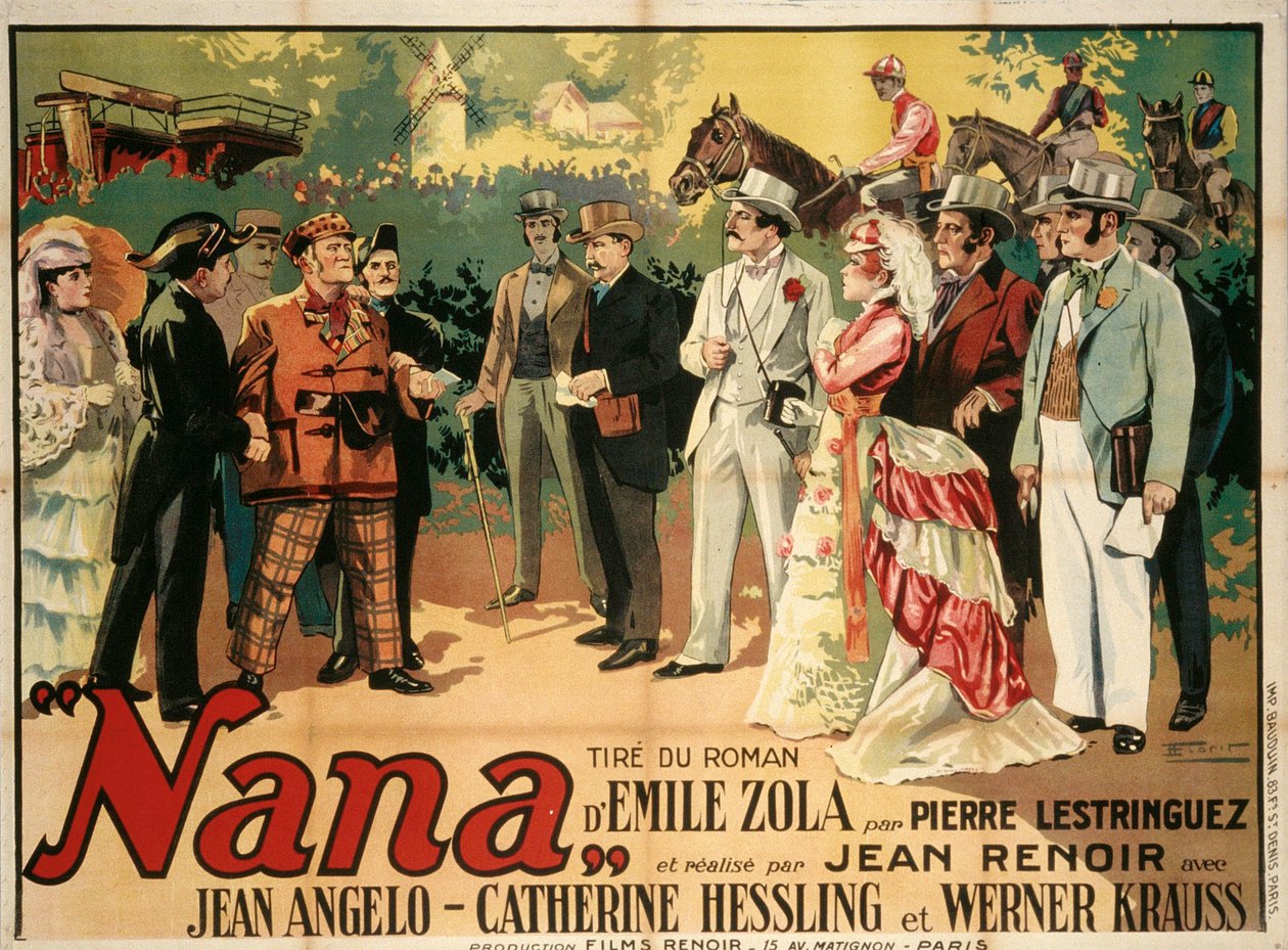 ملصق الفيلم نانا لجين رينوار ، 1926. بواسطة فرانسوا فلوريت