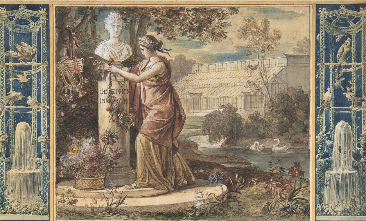 قصة الإمبراطورة جوزفين بصفتها راعية الحدائق في مالميزون ، كاليفورنيا. 1805-6. بواسطة فرانسوا جيرار