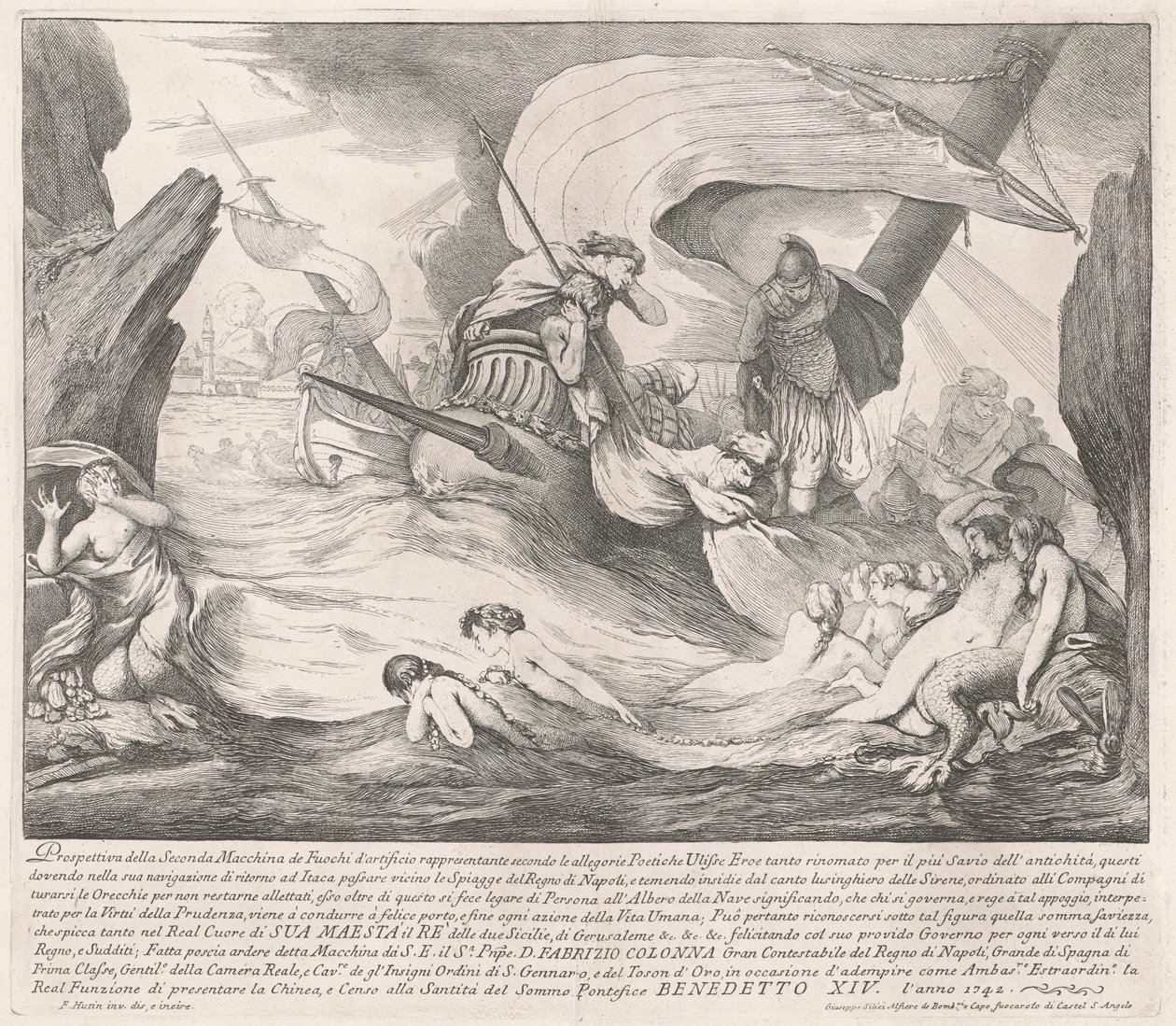 The Seconda Macchina للصين عام 1742: يوليسيس وحوريات الإنذار بواسطة فرانسوا هوتين