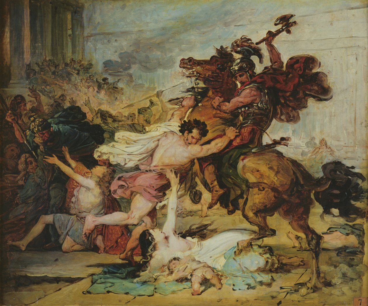 رسم تخطيطي لنهب القدس من قبل الرومان ، 1824 بواسطة فرانسوا جوزيف هايم