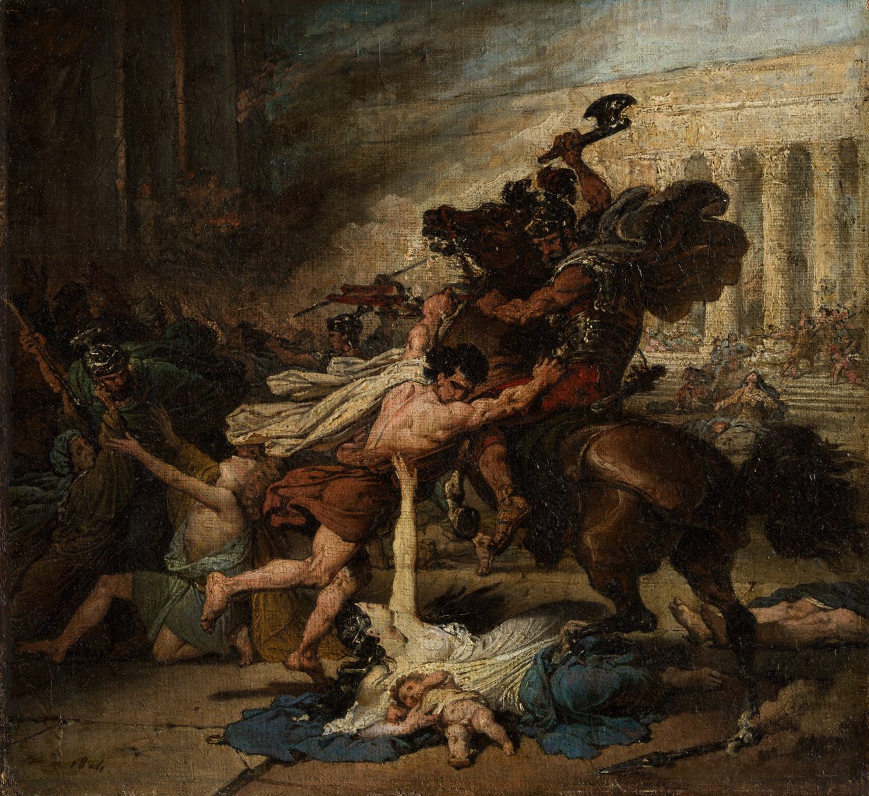 كيس الروم من قبل الرومان ، 1824. بواسطة فرانسوا جوزيف هايم