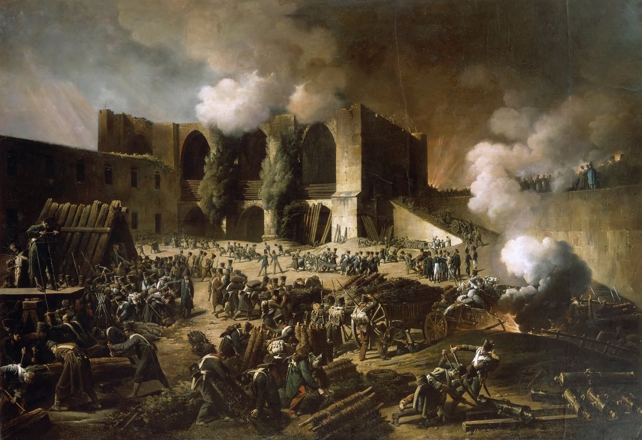 الدفاع عن قلعة برغش في أكتوبر 1812 بواسطة فرانسوا جوزيف هايم