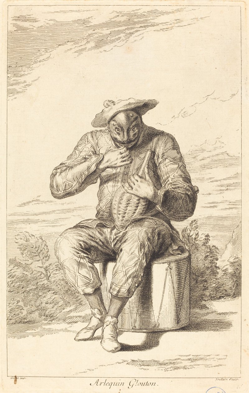 Harlequin Glutton بواسطة فرانسوا جولين بعد كلود جيلو