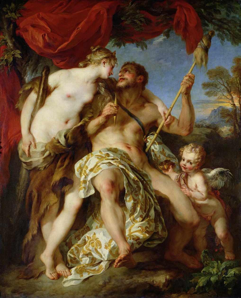 هرقل و Omphale ، 1724 بواسطة فرانسوا ليموين