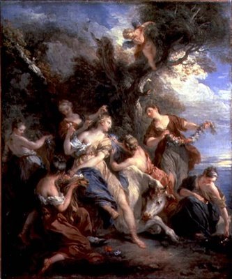 اغتصاب أوروبا 1725 بواسطة فرانسوا ليموين