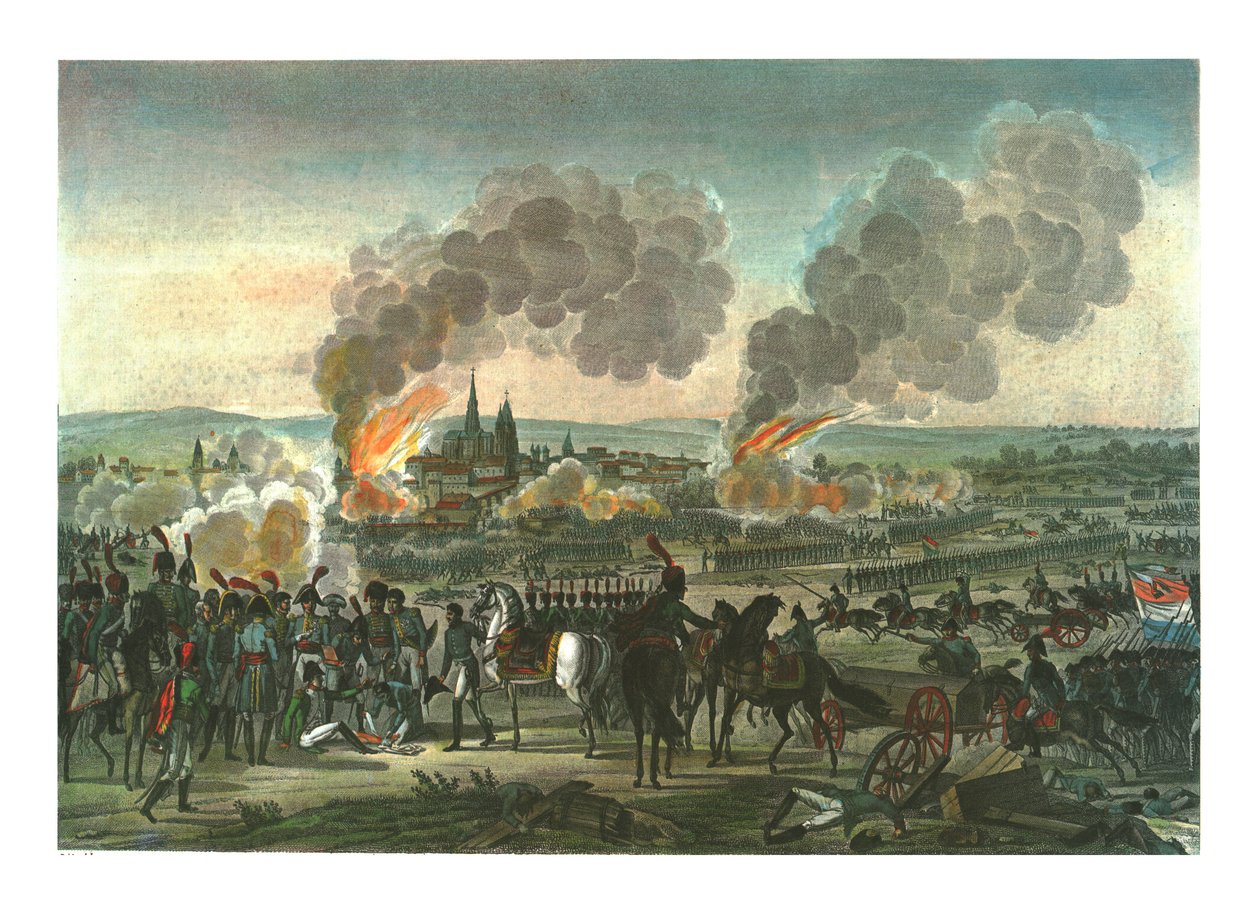 غزو راتسبون ، 23 أبريل 1809 ، c1850 بواسطة فرانسوا بيجوت