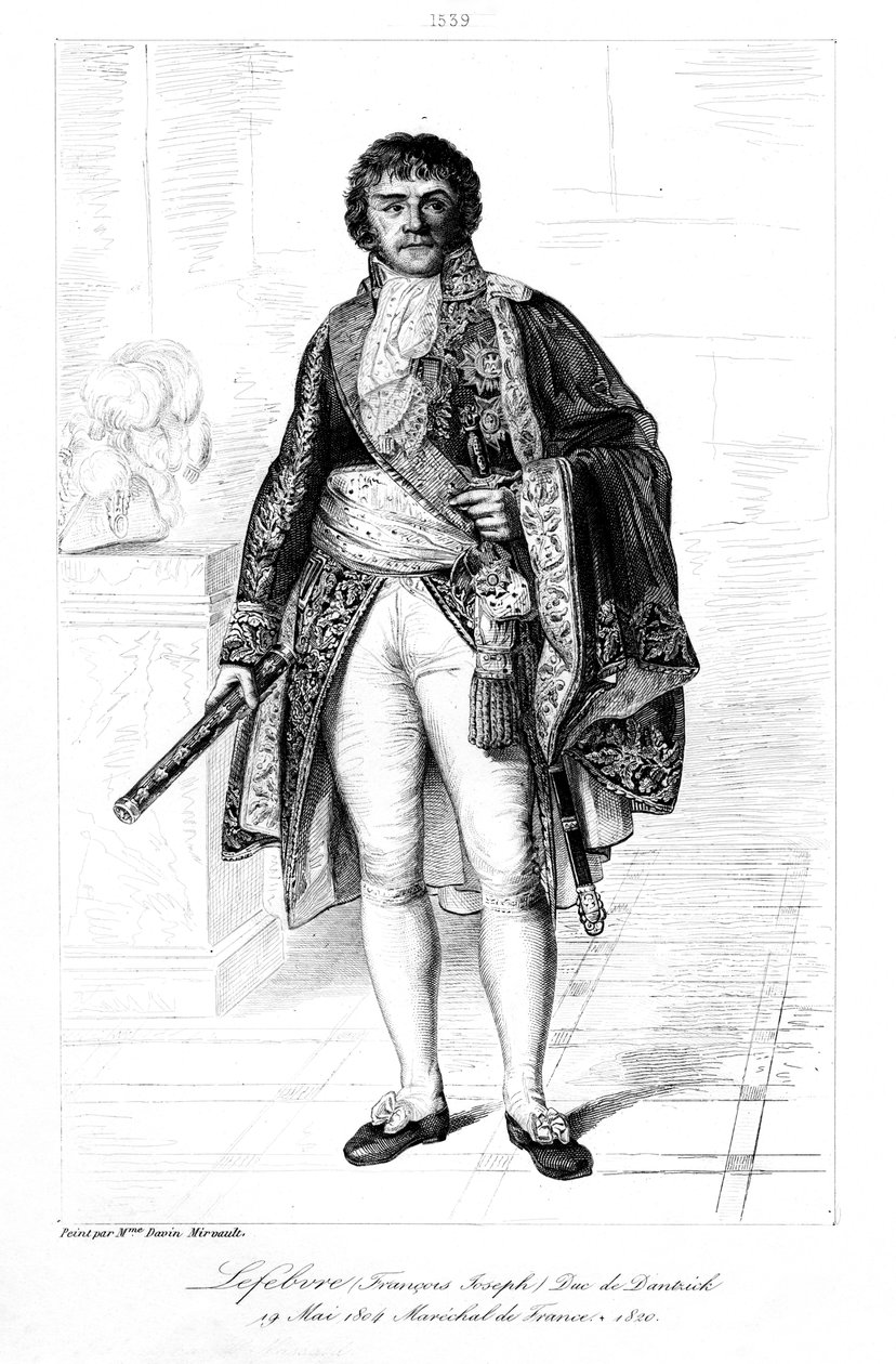 فرانسوا جوزيف Lefebvre 1755-1820 ، دوق دانزيج ، 1839. بواسطة فرانسوا بيجوت