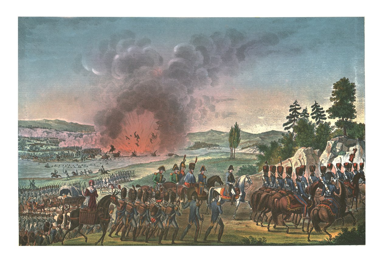 انسحاب الفرنسيين بعد معركة لايبزيغ ، 19 أكتوبر 1813 ، عام 1850 بواسطة فرانسوا بيجوت