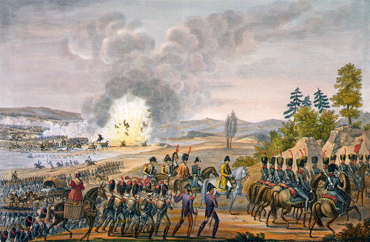 الانسحاب الفرنسي بعد معركة لايبزيغ ، ألمانيا ، 19 أكتوبر 1813 بواسطة فرانسوا بيجوت
