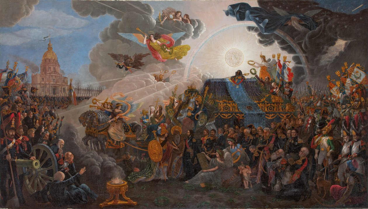 قصة عودة رماد نابليون ، 1840. بواسطة فرانسوا تريشوت