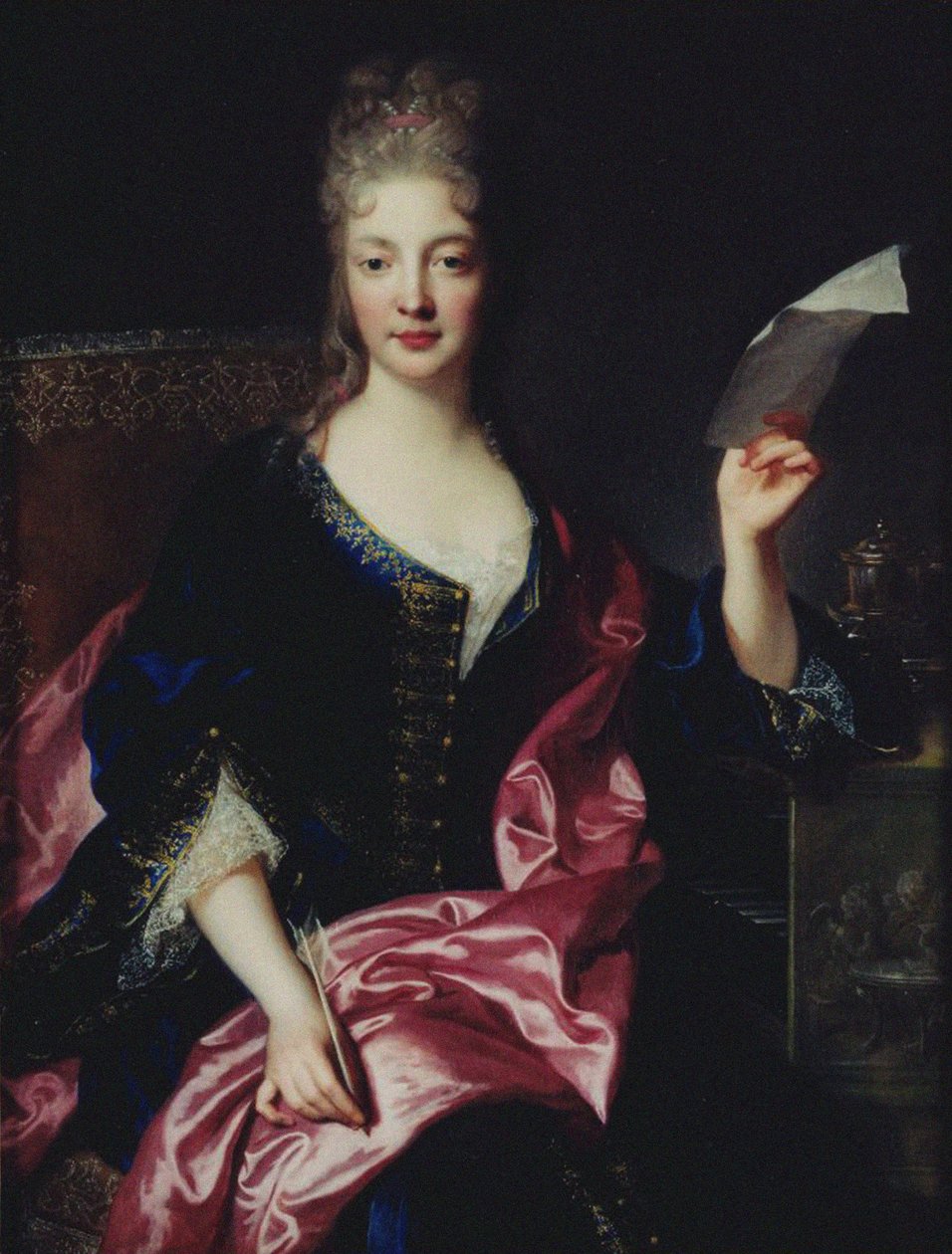 صورة للملحن إليزابيث كلود جاكيه دي لا غويري 1665-1729. بواسطة فرانسوا تروي دي