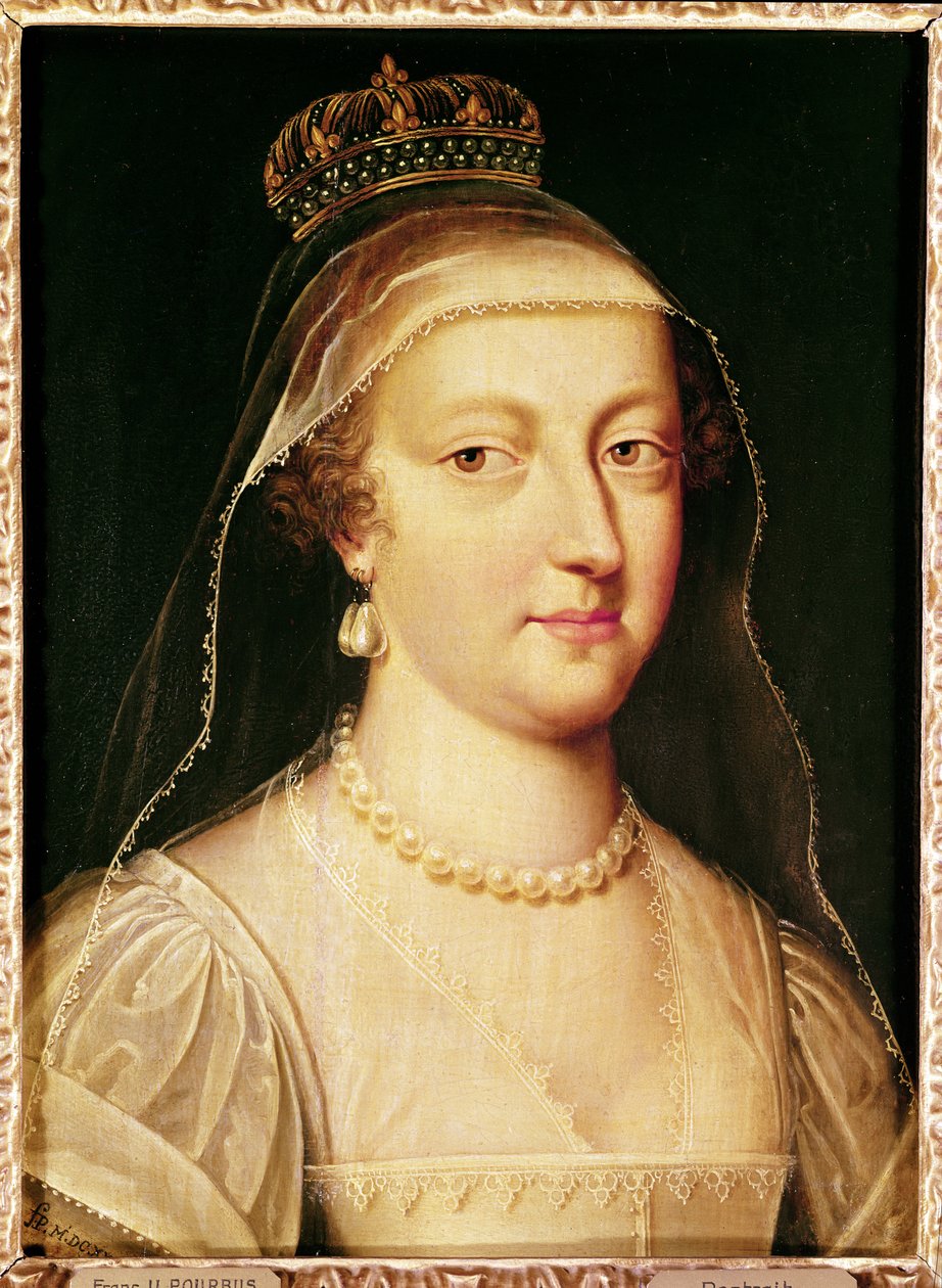 صورة لآن من النمسا (1601-66) ، انفانتا من إسبانيا ، ملكة فرنسا ونافار بواسطة فرانس بوربوس الأصغر