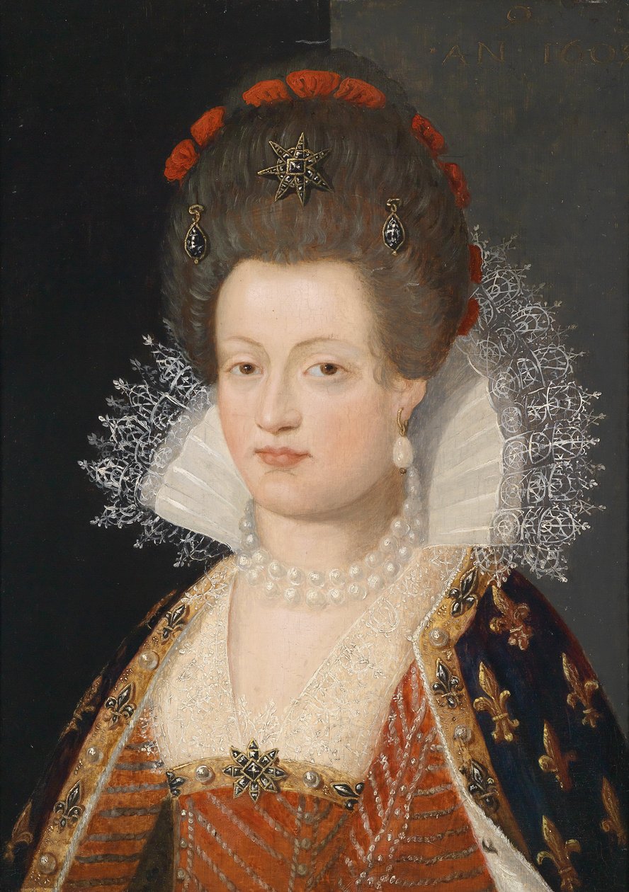 صورة ماريا دي ميديتشي ، ملكة فرنسا (1575-1642) بواسطة فرانس بوربوس الأصغر