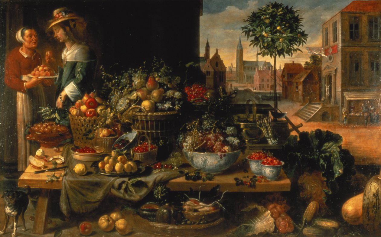 كشك الفاكهة ، c.1640 بواسطة فرانس سنايدر أو سنايدر