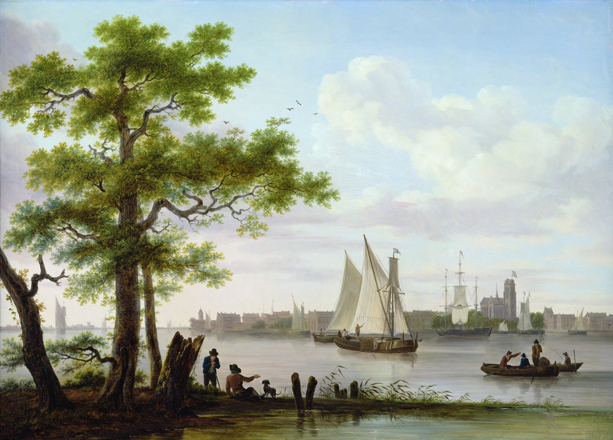 بلدة على مصب ، c.1801-02 بواسطة فرانس سواغرز