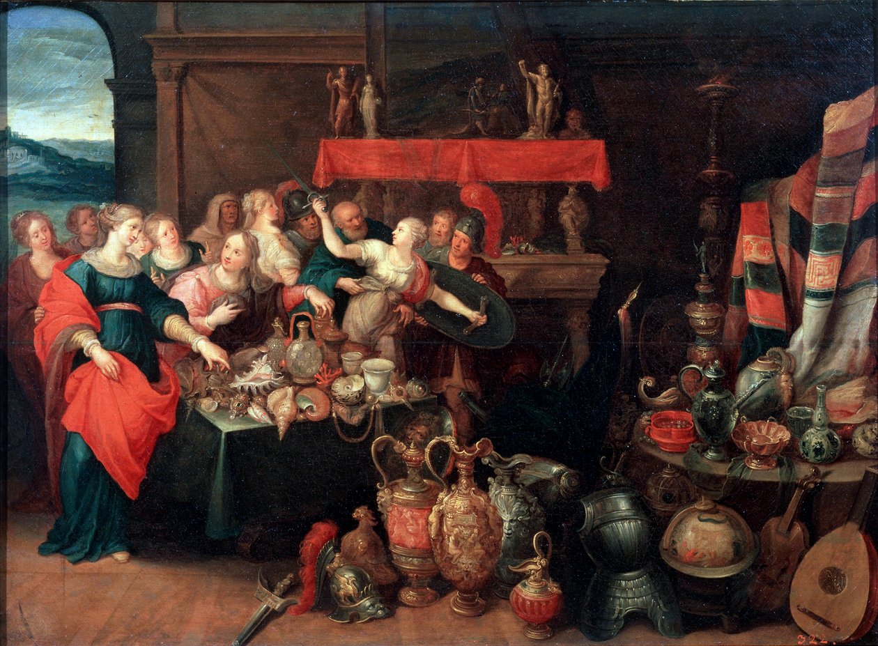 "أخيل معترف به" ، 1620. بواسطة فرانس فرانكن الثاني